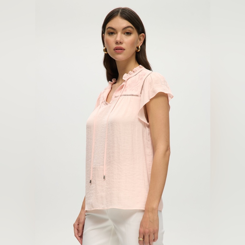 NWT Joie Pink Flutter Sleeve Blouse